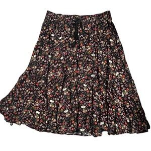Women's Torrid Black Floral Maxi Skirt Plus Size 3X